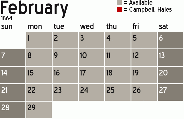 Missionary Dinner Calendar