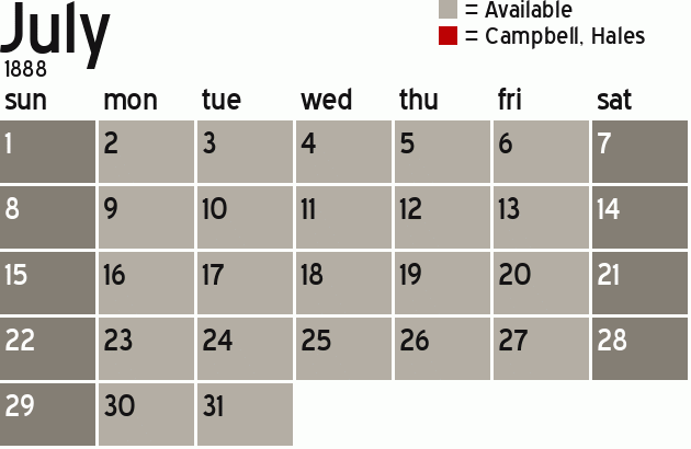 Missionary Dinner Calendar