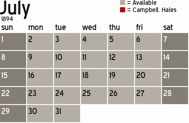 Missionary Dinner Calendar