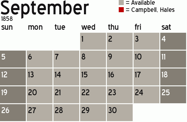 Missionary Dinner Calendar