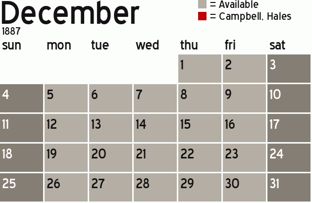 Missionary Dinner Calendar